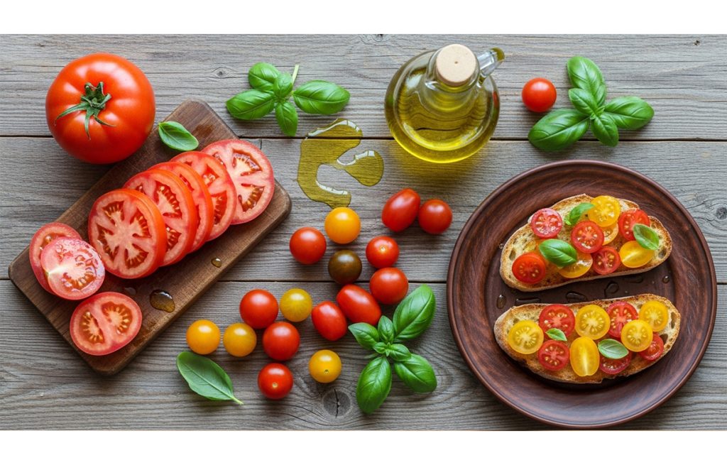 খাবারে টমেটো খাবারে টমেটো