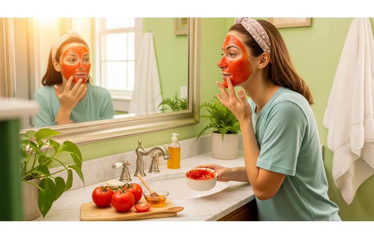 টমেটো দিয়ে ত্বকের যত্ন টমেটো দিয়ে ত্বকের যত্ন